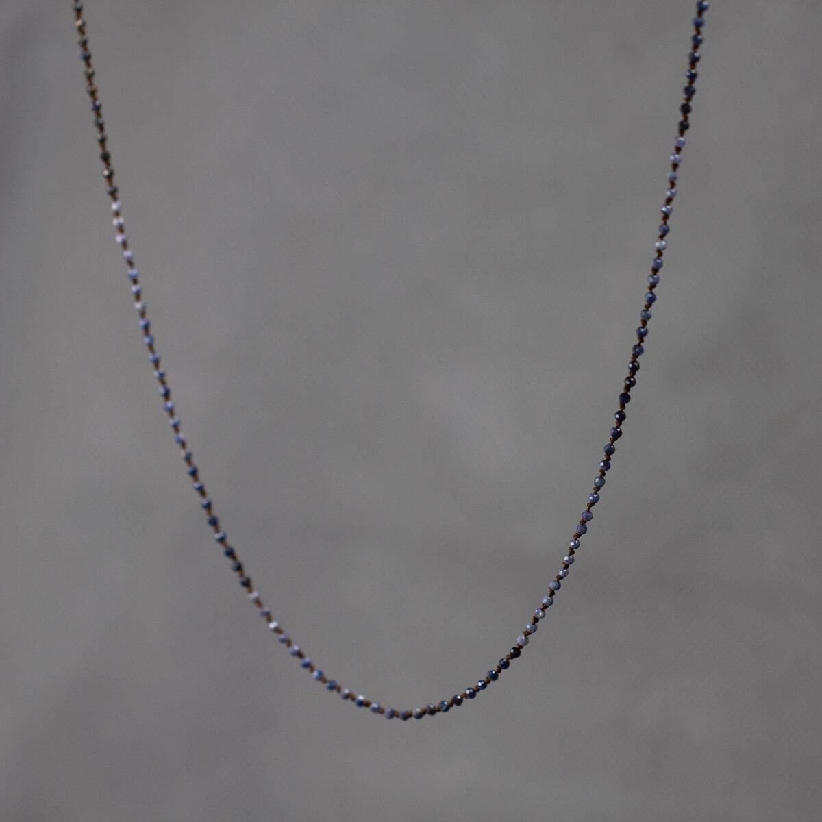 Sign – Blue Sapphire Silk Necklace