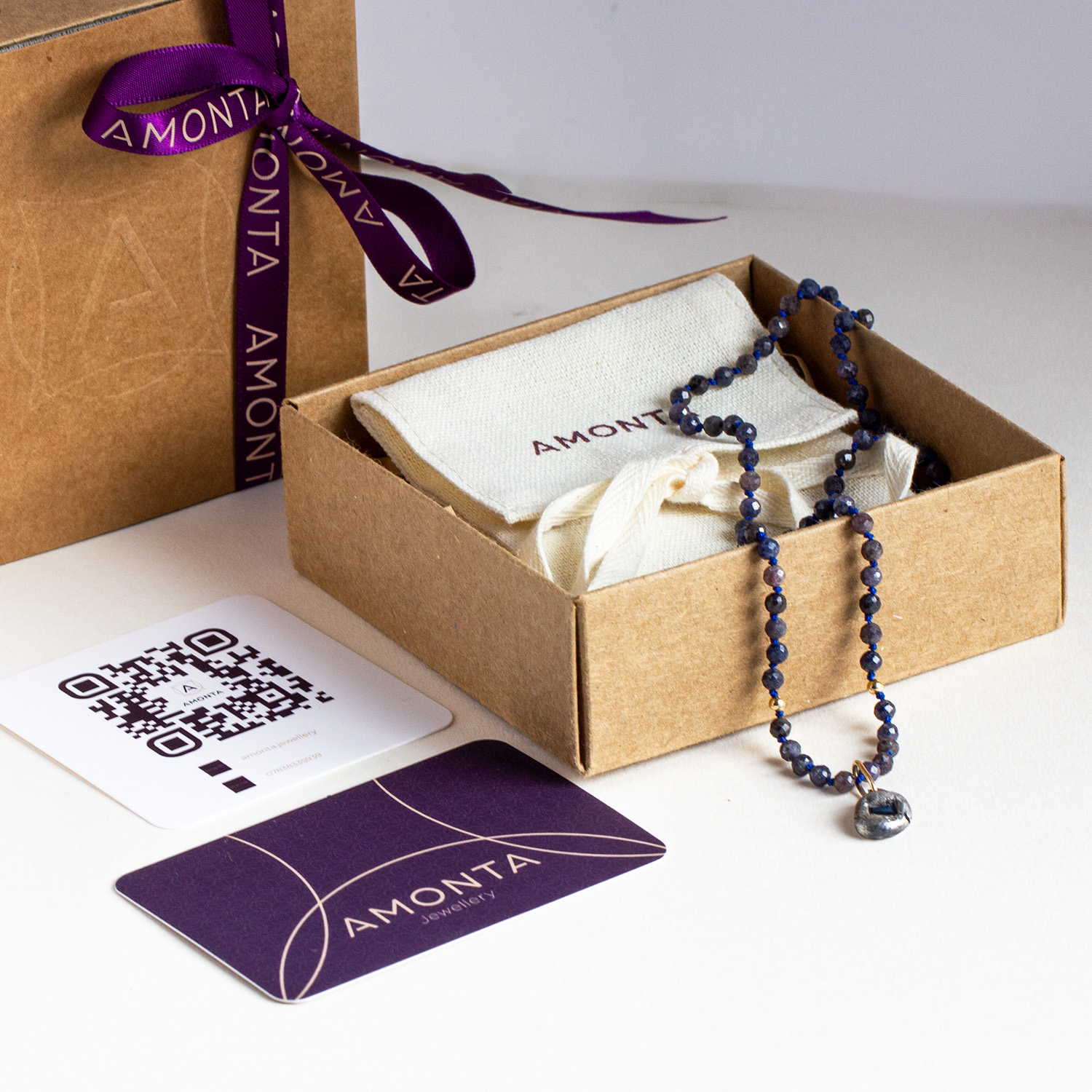 Eclipse Sapphire Necklace - Image 3