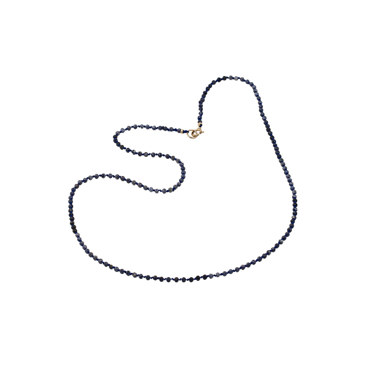 blue sapphire signature silk necklace