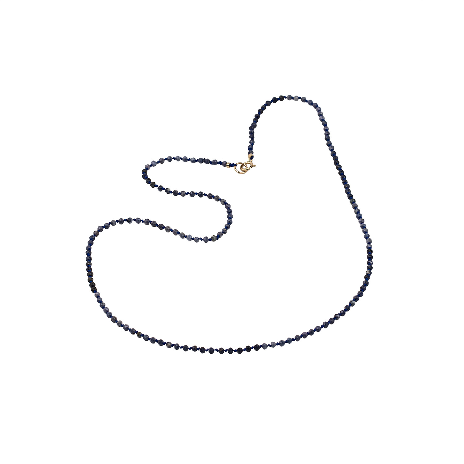 blue sapphire signature silk necklace