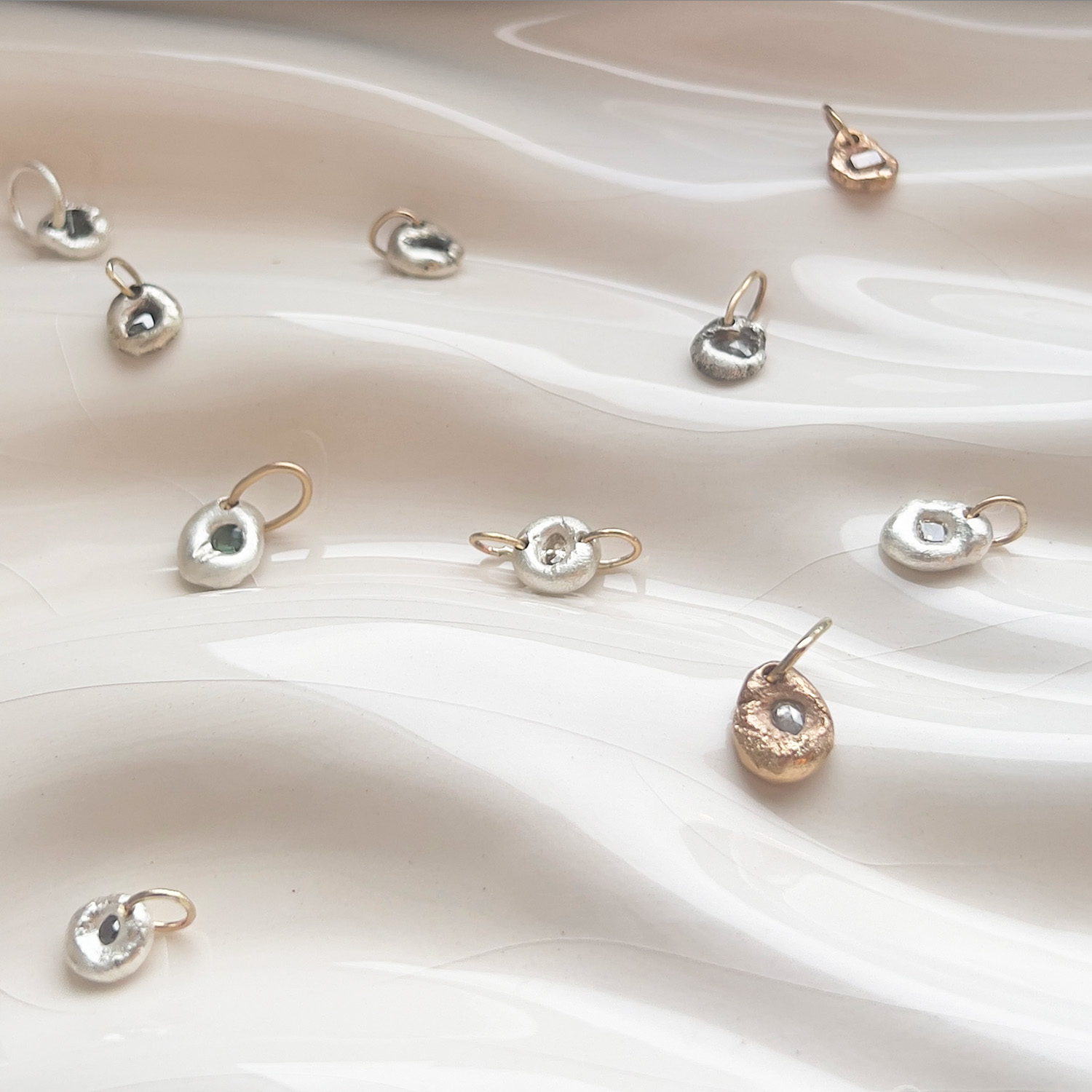 Black Spinel Signature Silk Necklace - Image 5