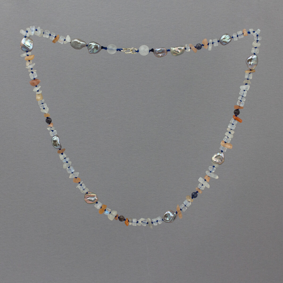 Moon Veil Silk Necklace