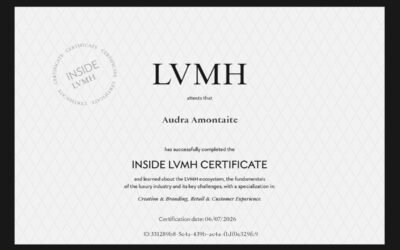 AMONTA & THE INSIDE LVMH CERTIFICATE