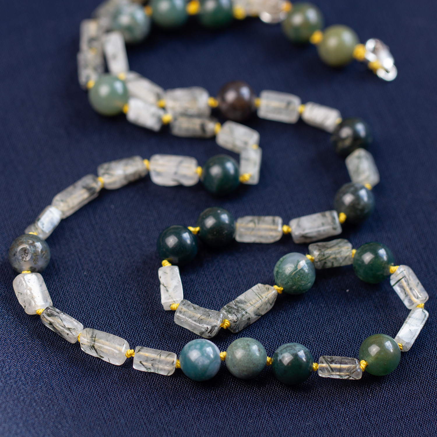Kindred – Moss Agate & Tourmalinated Quartz
